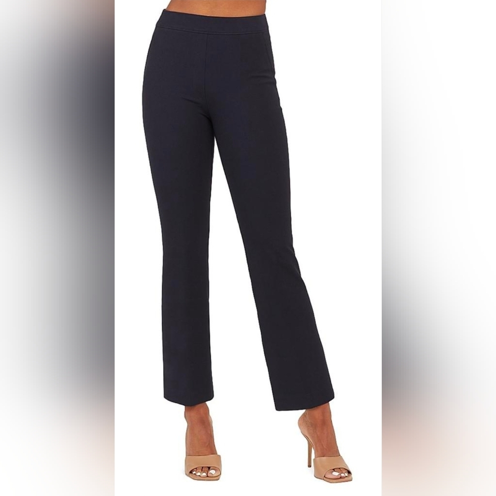 Spanx Women's Polished Kick Flare Black Pull Up Pants - Picture 11 of 12